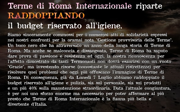 Ricominciamo con terme di roma
