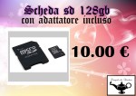 Scheda sd 128gb adattatore&nbsp;incluso